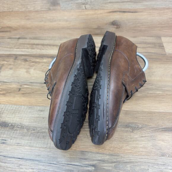 Allen Edmonds Brown Baseball Glove Oil Tanned Leather Mapleton 9D Made in USA - Picture 4 of 8